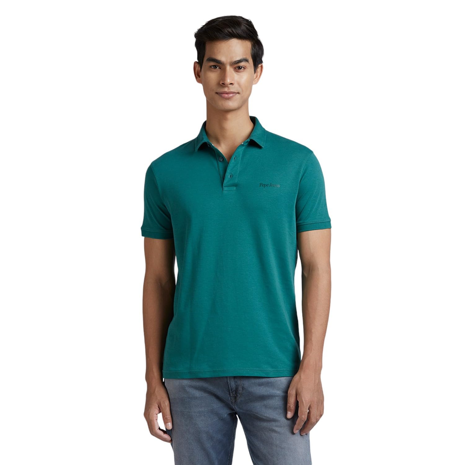 Pepe Jeans MenS Regular Fit T-Shirt (Pm542266_Green_Bottle