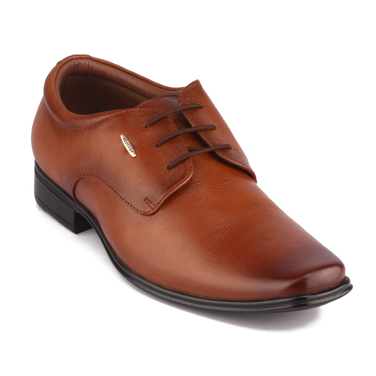 Red Chief Mens Formal Shoes Tan Leather Boat (RC1998 006) 10