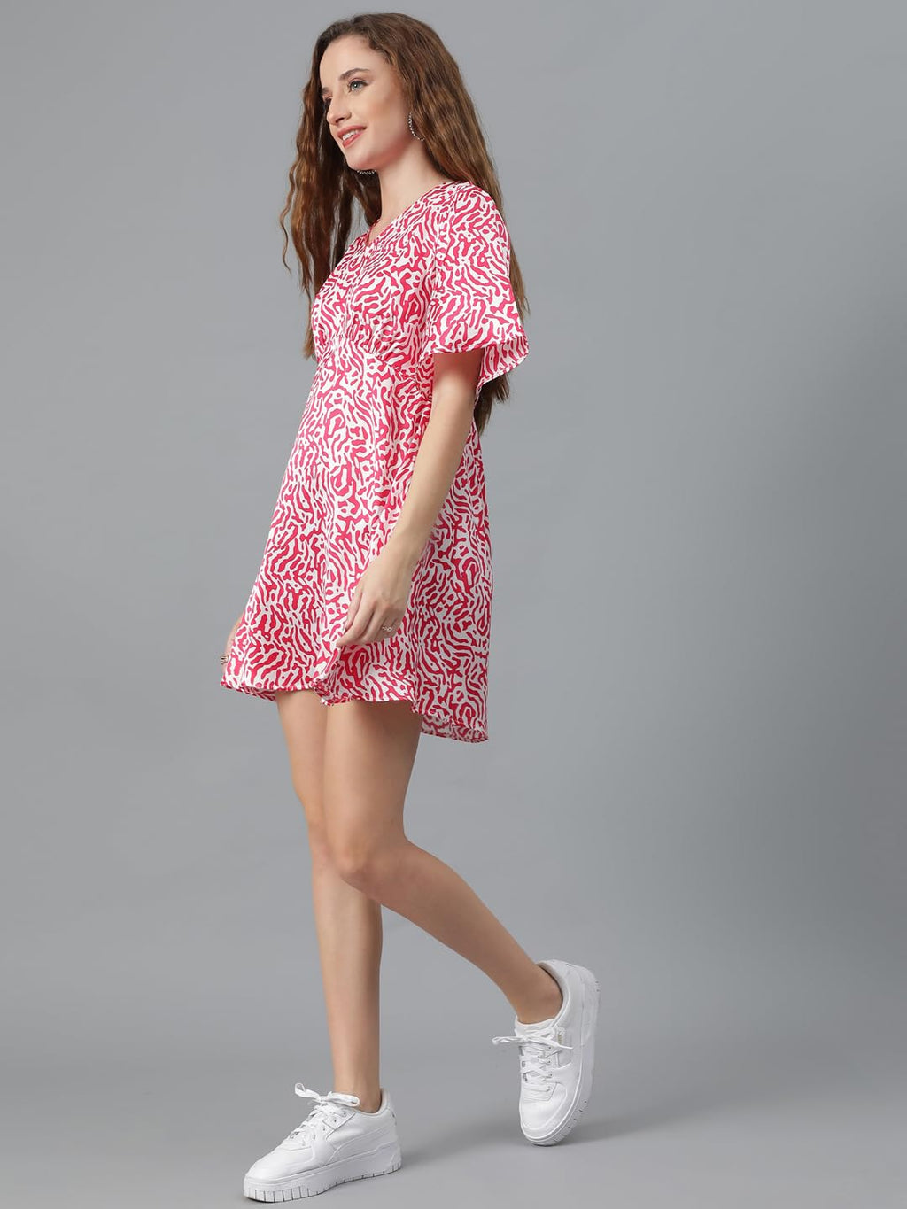 Kotty WomenS Fit And Flare Printed Dress