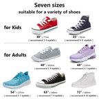 UpUGo 3 Pair Flat Shoe laces, 5/16 Wide Shoelaces for Athletic Running Sneakers Shoes Boot Strings