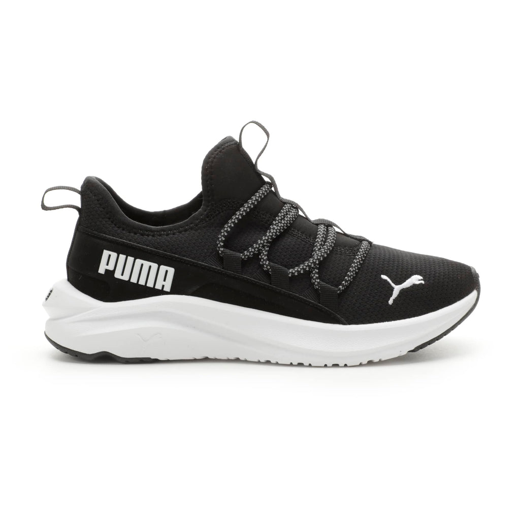 PUMA One4All Slip On Sneaker, Black White, 12.5 US Unisex Little Kid