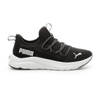 PUMA One4All Slip On Sneaker, Black White, 12.5 US Unisex Little Kid