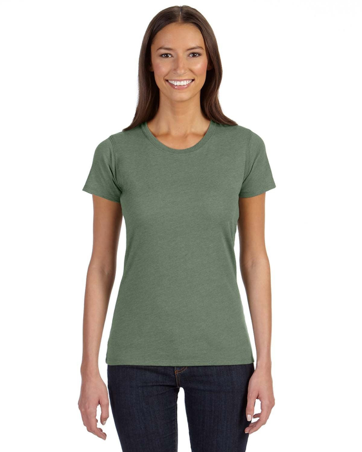 Ladies Blended Eco T-Shirt - cHARcOAL BLAcK - S(D0102H7ZQI6)