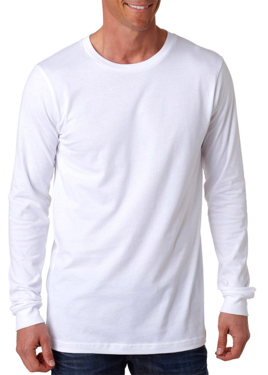 Unisex Jersey Long-Sleeve T-Shirt - RED - S(D0102H78NDX)