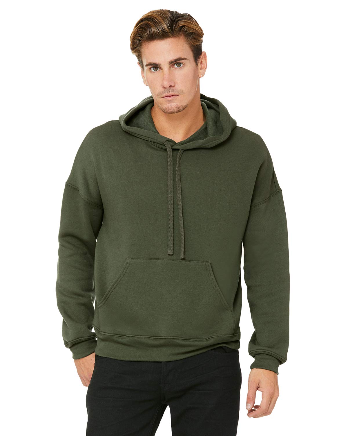 Unisex Sponge Fleece Pullover DTM Hoodie - DARK gREY - XS(D0102H7KX0X)