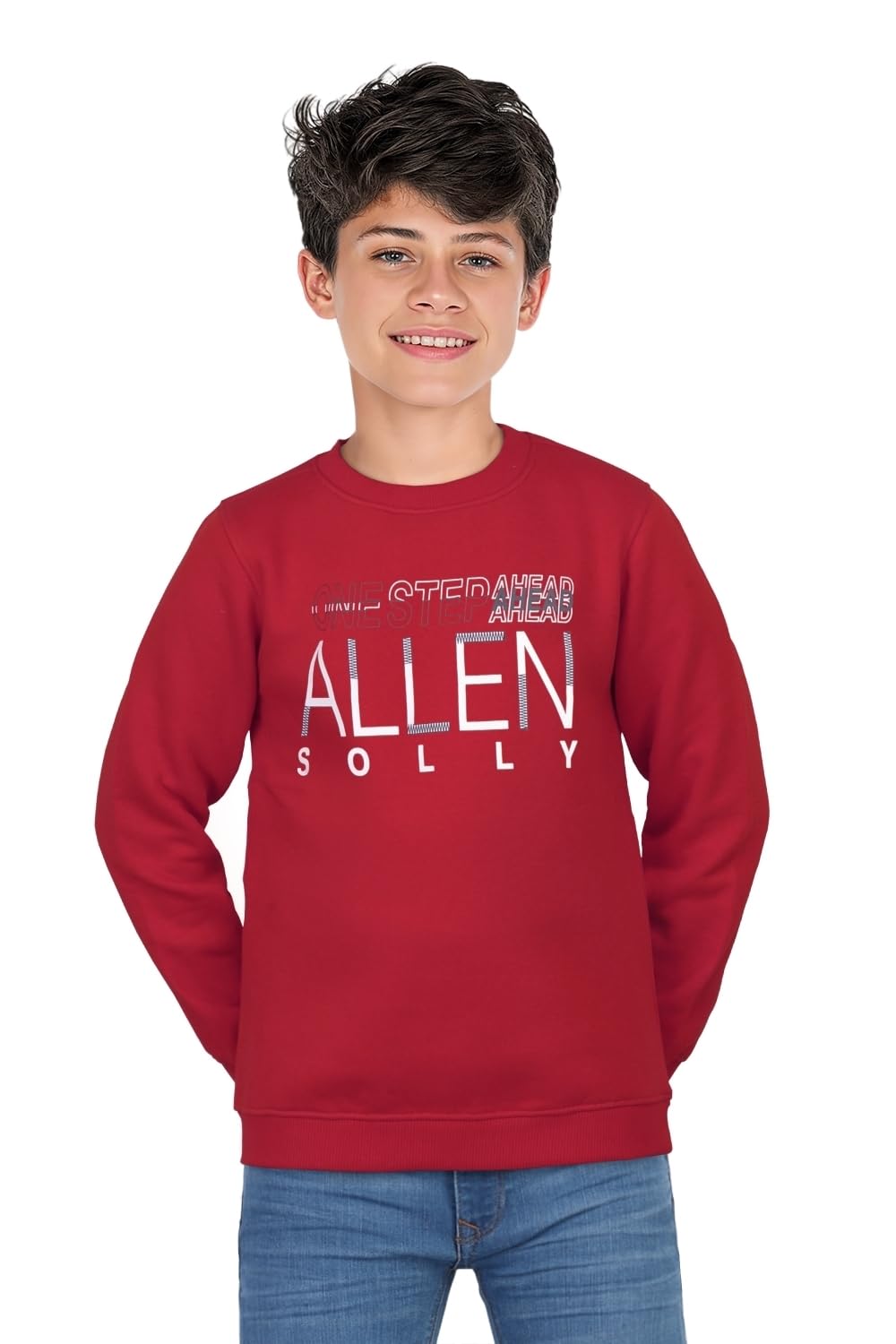 Allen Solly Boys Regular Fit Printed Solid Graphic Casual T-Shirt