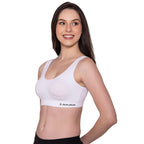 Bonjour Womens Wirefree Sports Bra|| Non Padded Cotton Full Coverage Bra for Gym, Workout,Yoga||Antimicrobial & Anti Bacterial