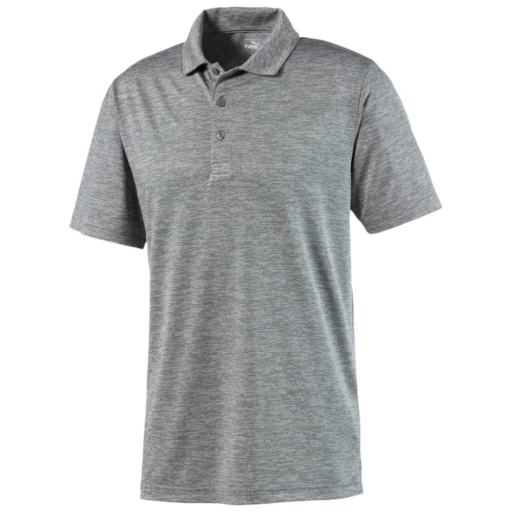 Mens Icon Heather Polo - PUMA BLAcK - M(D0102H7Y48T)
