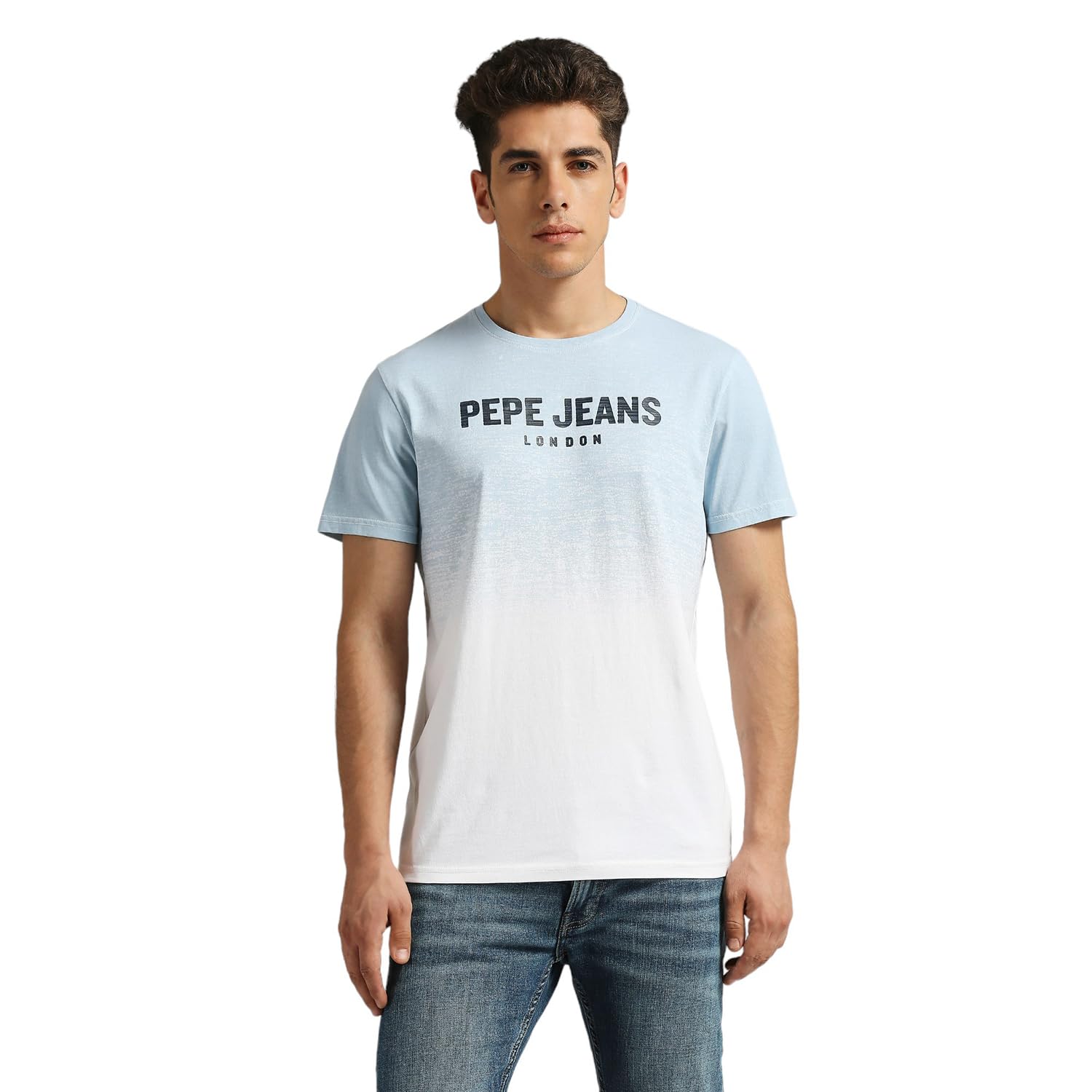Pepe Jeans MenS Slim Fit T-Shirt (Pm509584_Stormy Sea Blue