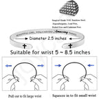 JoycuFF Birthday Gifts for Women Inspirational Jewelry for Girls Best Gifts for Women Friend Personalized Engraved Stainless Ste