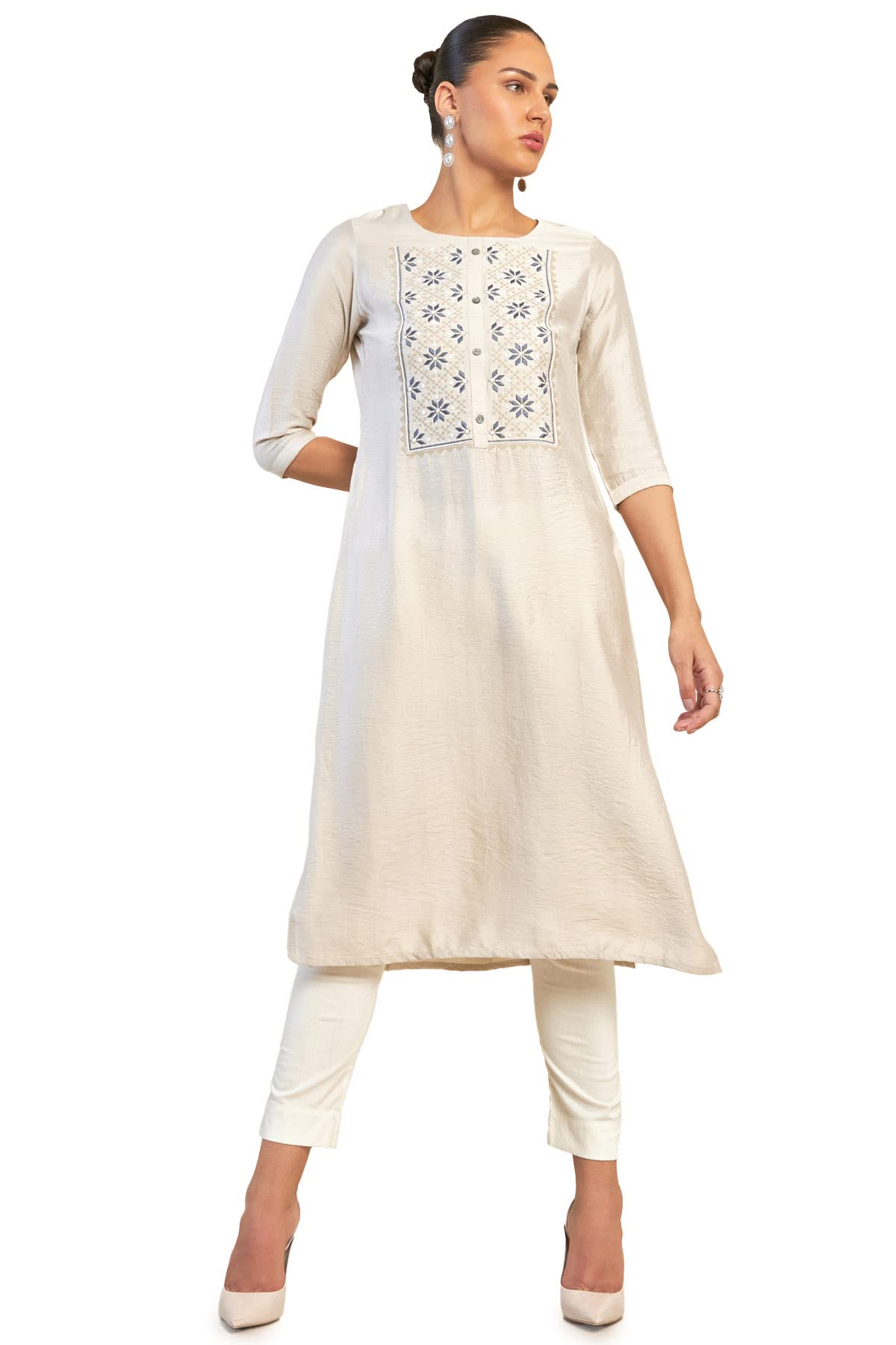 Soch Women Viscose Embroidered Kurta