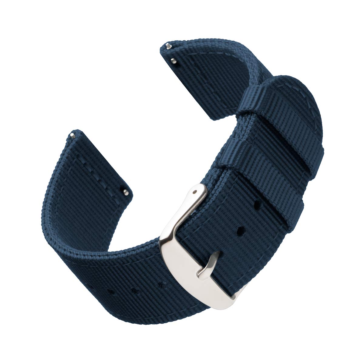 Archer Watch Straps - Premium Nylon Quick Release Replacement Watch Bands for Men and Women, Watches and Smartwatches (Navy, 18m