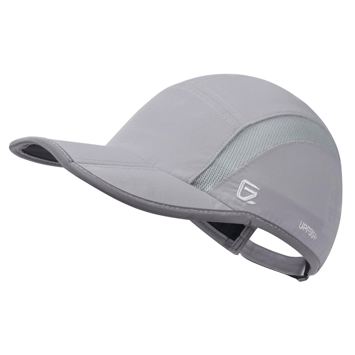 Gadiemkensd Baseball Cap Nylon Running Cap Outdoor Sports Hat Adjustable Quick Drying Reflective Foldable 40+ Upf Inhibit Uv Mes 678-712