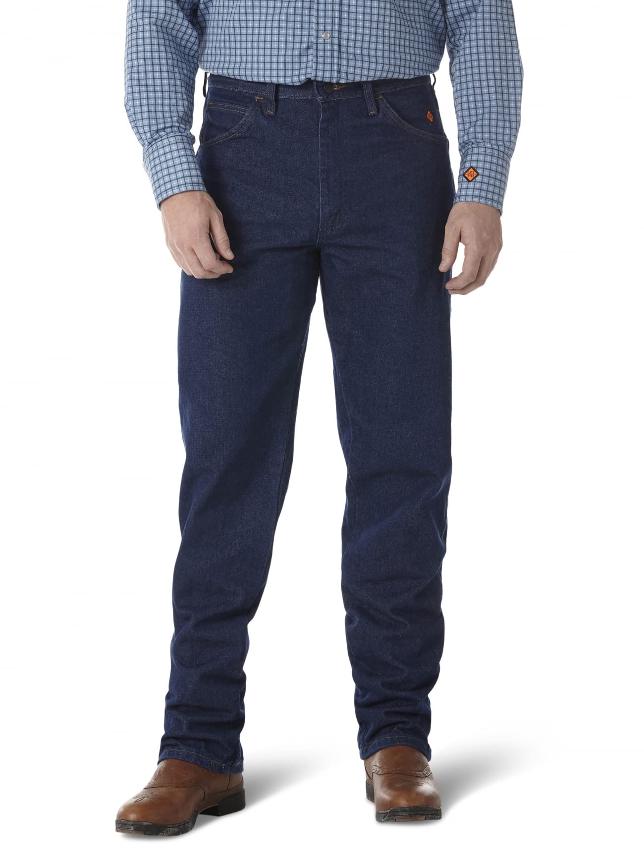 Wrangler Riggs Workwear mens Fr Relaxed Fit jeans, Blue, 40W x 34L US