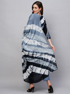 Gosriki Women'S Cotton Blend Straight Printed Kurta With Pant & Dupatta (Sana Blue-Gs)