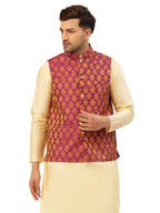 Jompers Mens Self Designed Waistcoat