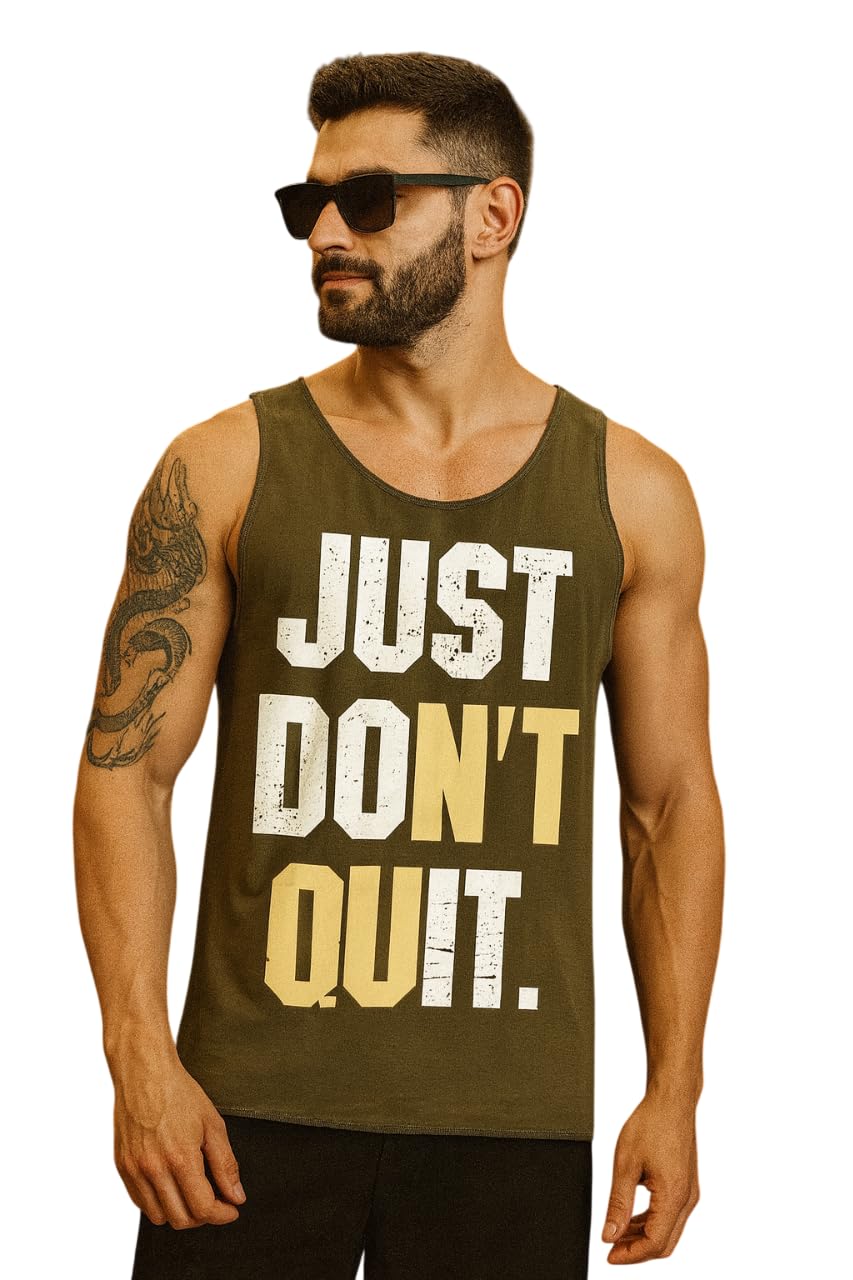 Rodzenactive MenS Polyester Sports Sleeveless T Shirt  Gym Vest, Workout Sando, Training Tank Top, Cut Sleeves Quick Dry Tee F