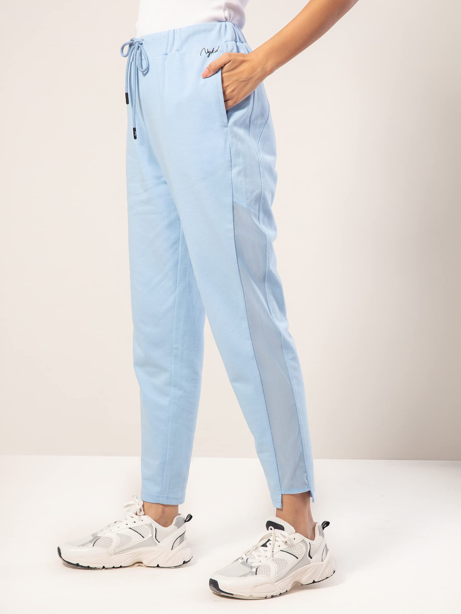 Nykd Women Everyday Terry Joggers Lounge Pants, Track Pants, Light Breathable Fabric, Pockets, Relaxed Fit - Sweatpants & Jogger