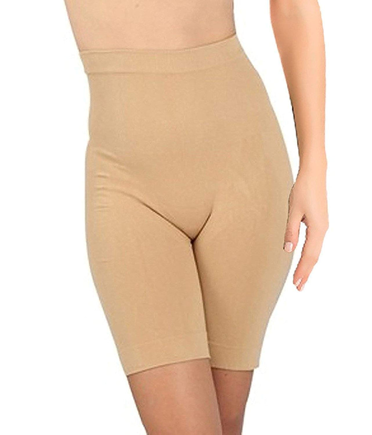 RAPID Womens Blended High Waist Tummy & Thigh Shapewear Panty Plus Size (Beige, XXLarge) 2