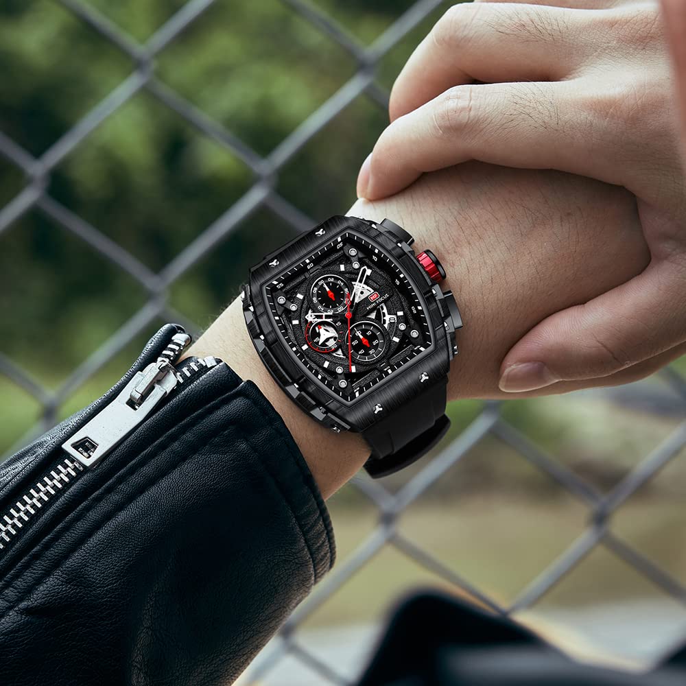 Mini Focus Men's Watch Fashion Sport Wrist Watches (Chronograph/Waterproof/Luminous/Calendar) Silicon Strap Quartz Watch for Men