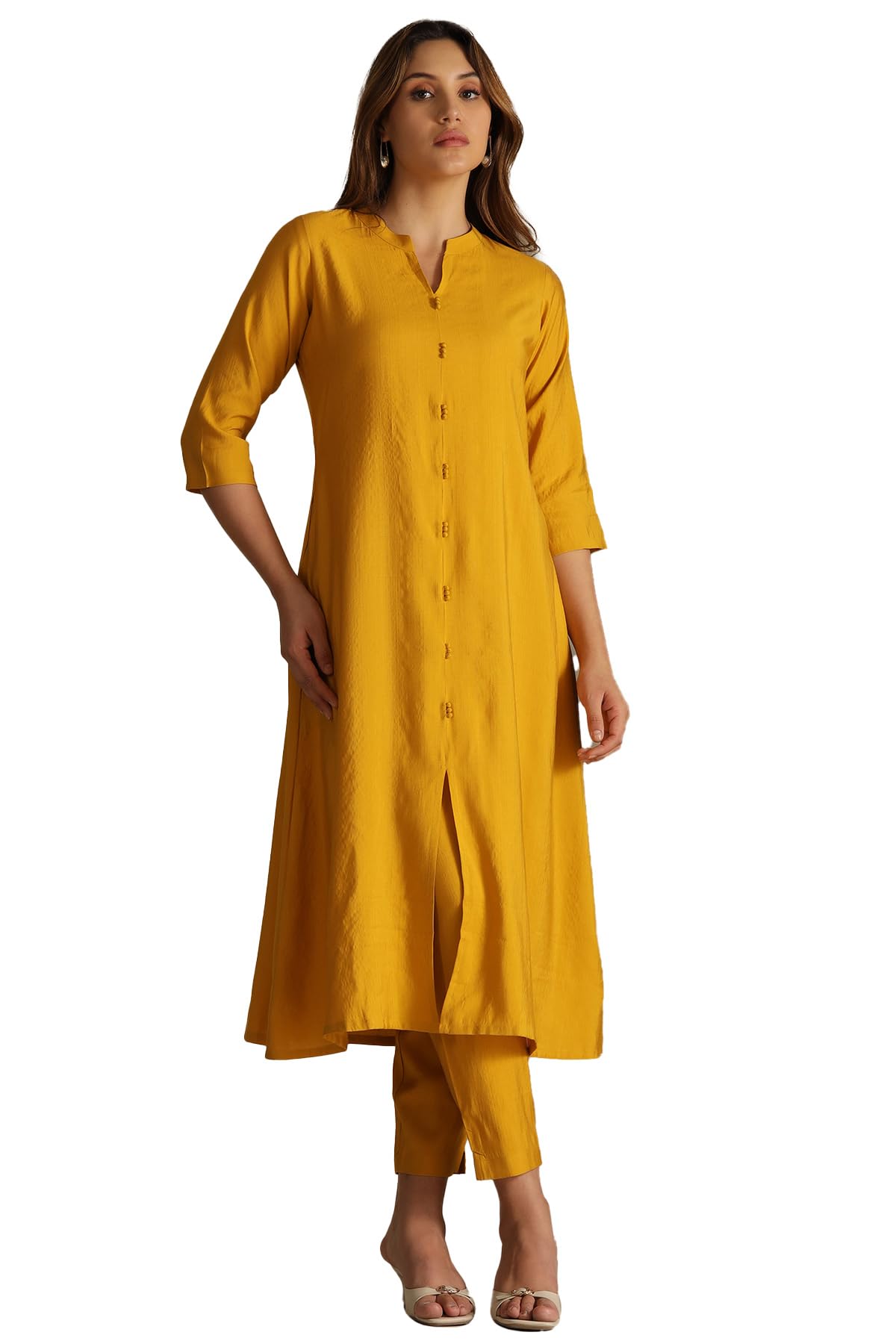 Soch Women Art Silk Solid Kurta Set