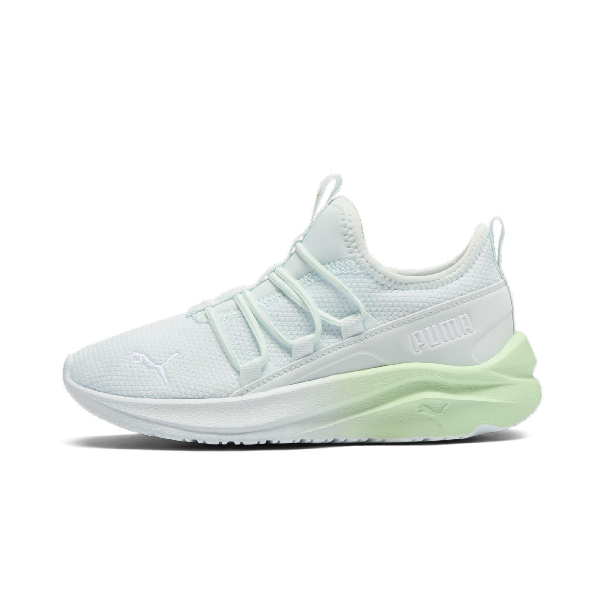 PUMA One4All Sneaker, Dewdrop-Fresh Mint White, 12 US Unisex Little Kid