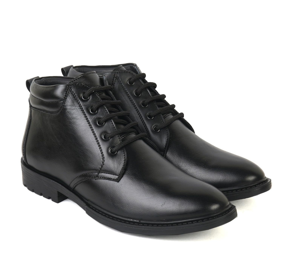 XHUGOY MR040 Genuine Full Leather Black|Brown Laceup Formal Ankle Shoes with Leather Lining Size from 5 to 11 for Men 6