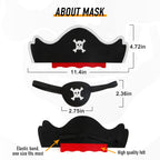 RioRand Cartoon Pirate Dress Up Satin Capes Cosplay Birthday Party Kids Costume (1-pack) (Black)