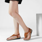 UTENAG Womens Arch Support Sandals Orthotic Adjustable Thong Flip Flops Coffee 7