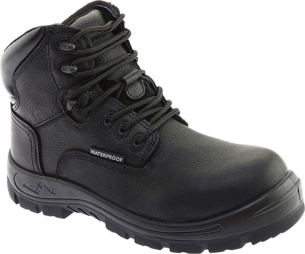 S Fellas by Genuine Grip 6050-10M Men&apos;s Poseidon Comp Toe Waterproof 6 in. Hiker Work Boot  Black - Size 10