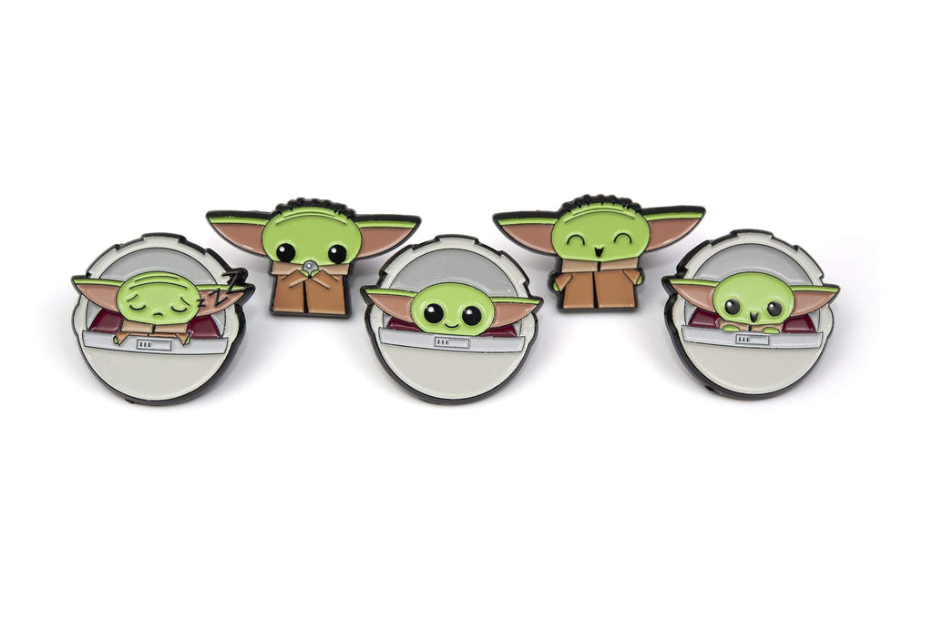Star Wars: The Mandalorian, The Child 5-Piece Pin Set | Baby Yoda Enamel Pins