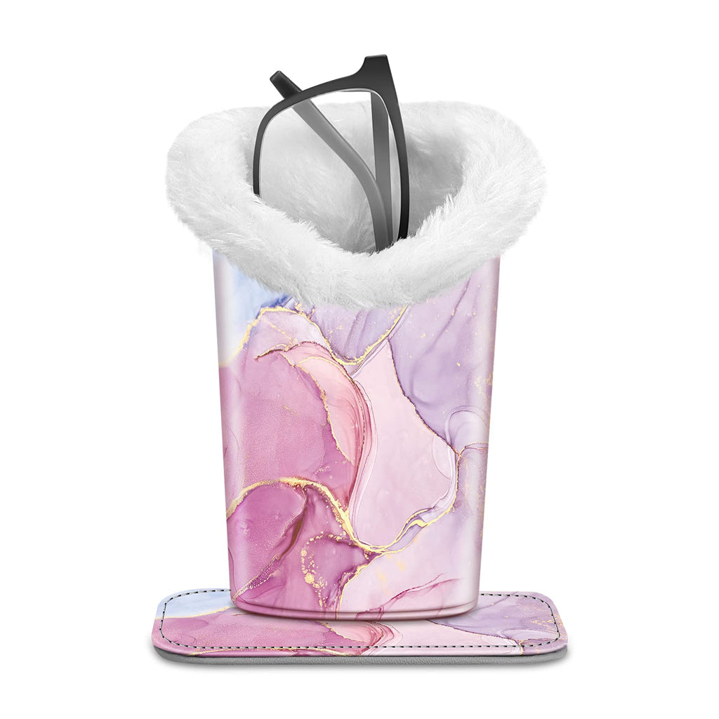 Fintie Plush Lined Eyeglasses Holder, Glasses Stand Case, Anti-scratch Glasses Storage Organizer for Desk, Nightstand, Office, G