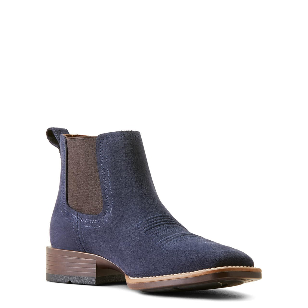 ARIAT Men's Booker Ultra Western Boot, Navy Suede, 6.5 Wide