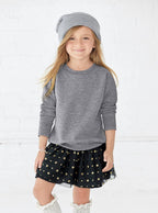 RABBIT SKINS Toddler Fleece Long Sleeve Pullover Sweatshirt, Granite Heather, 5/6