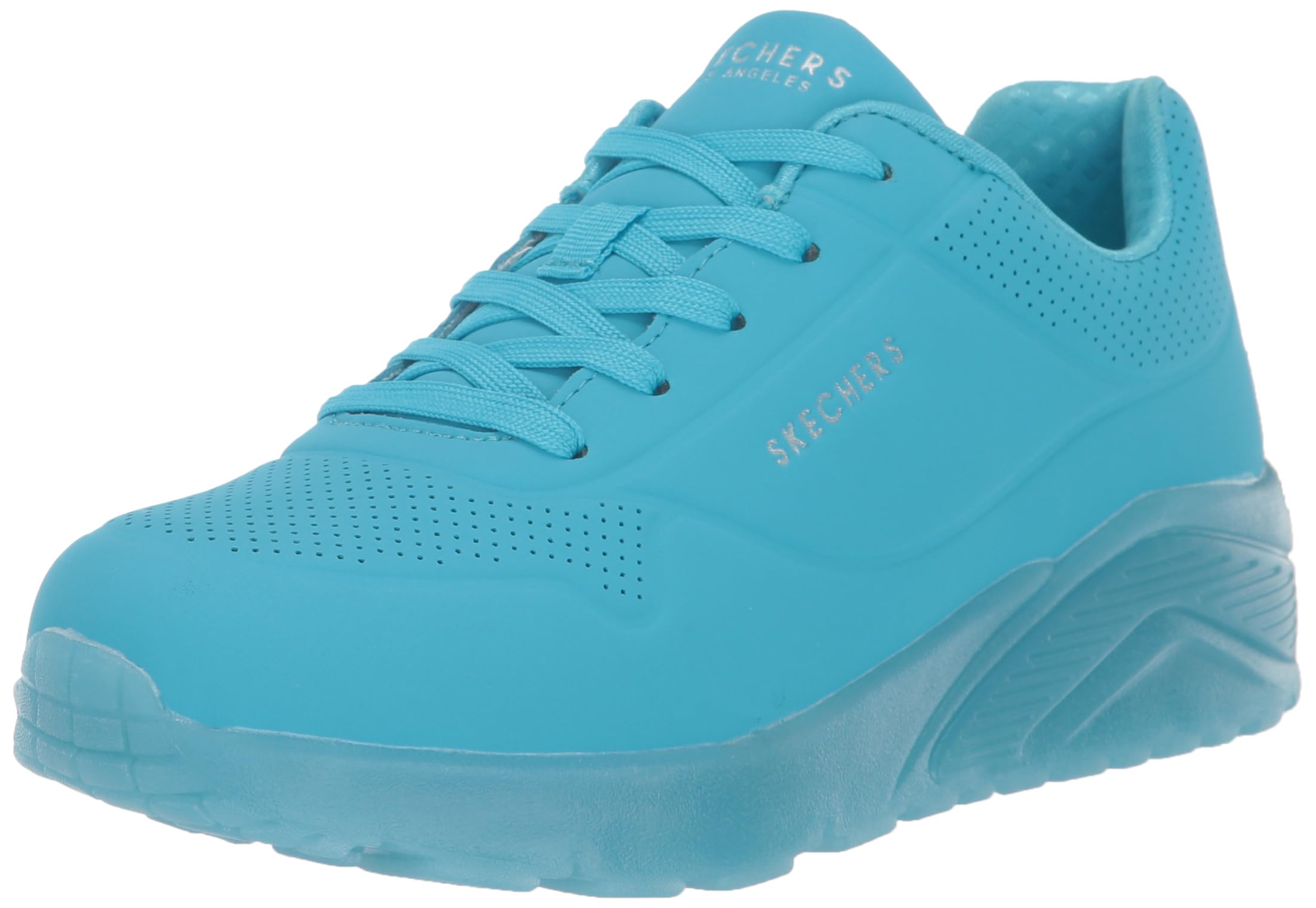 Skechers Girls Uno Ice Vegan Air-Cooled Memory Foam Cushioned Comfort Insole Sneakers