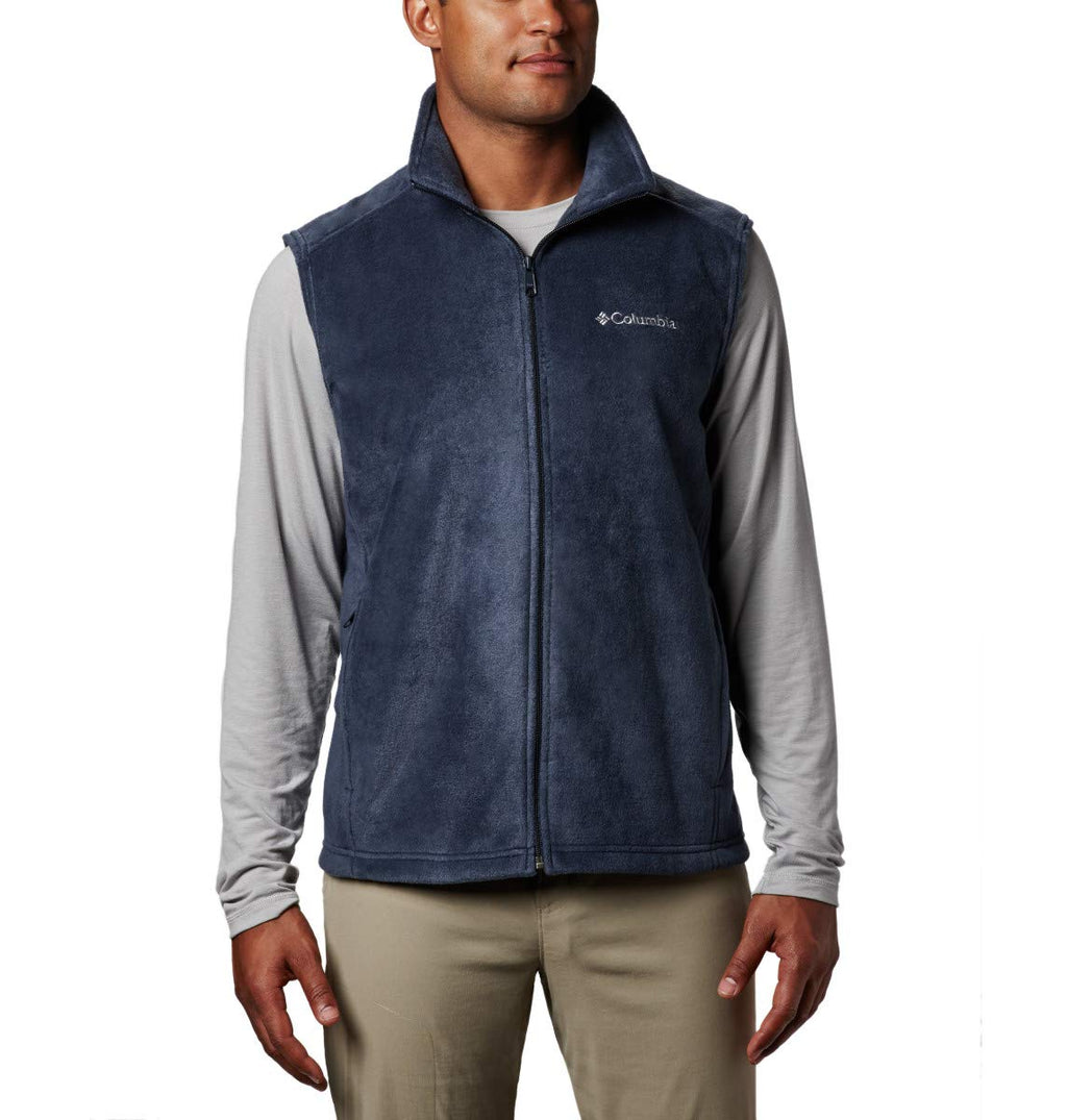 columbia Mens Steens Mountain Vest, collegiate Navy, Large