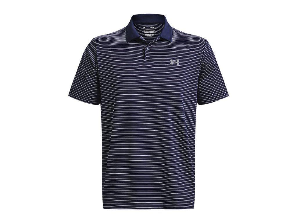Under Armour 1377376-410-4XL Men's UA Matchplay Stripe Polo MDN 4XL