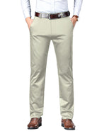 AVANOVA Regular Classic Design for Business and Formal Occasions (Mens Stretch Dress Pants 126_Beige