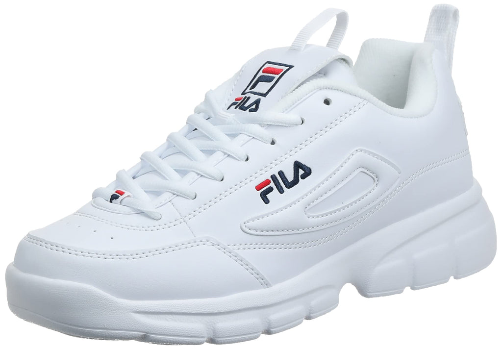 Fila Men's Disruptor SE Training Shoe, White Navy Red - 13