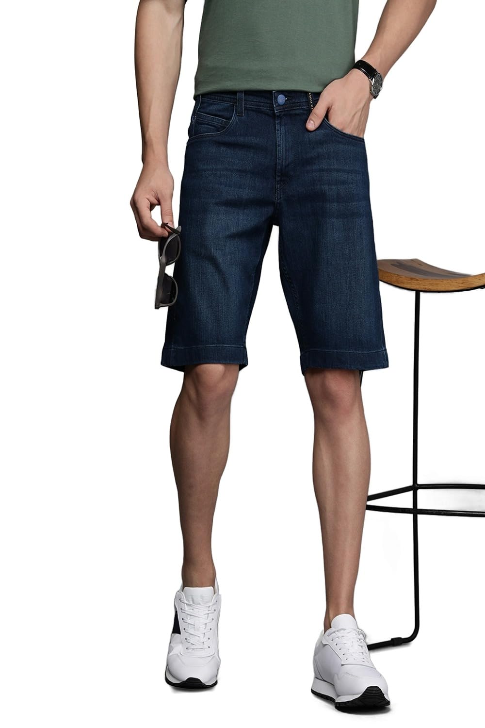 Allen Solly Men Solid Chino Shorts
