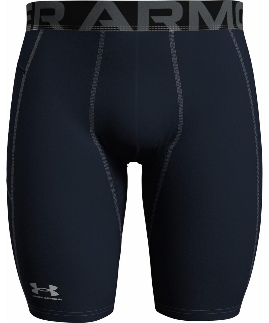 Under Armour Men's HeatGear Pocket Long Shorts, Midnight Navy (410)/White, 4X-Large Tall