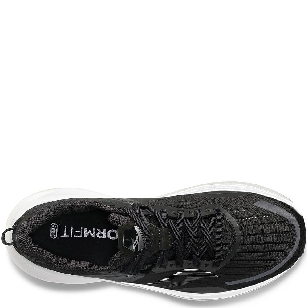 Saucony Men's Tempus Running Shoe, Black/Fog, 9