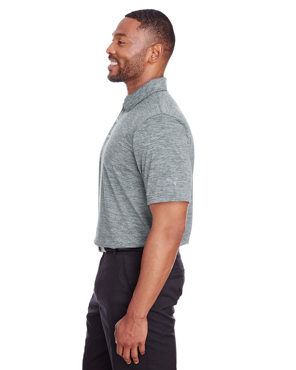 Mens Icon Heather Polo - PUMA BLAcK - M(D0102H7Y4WJ)