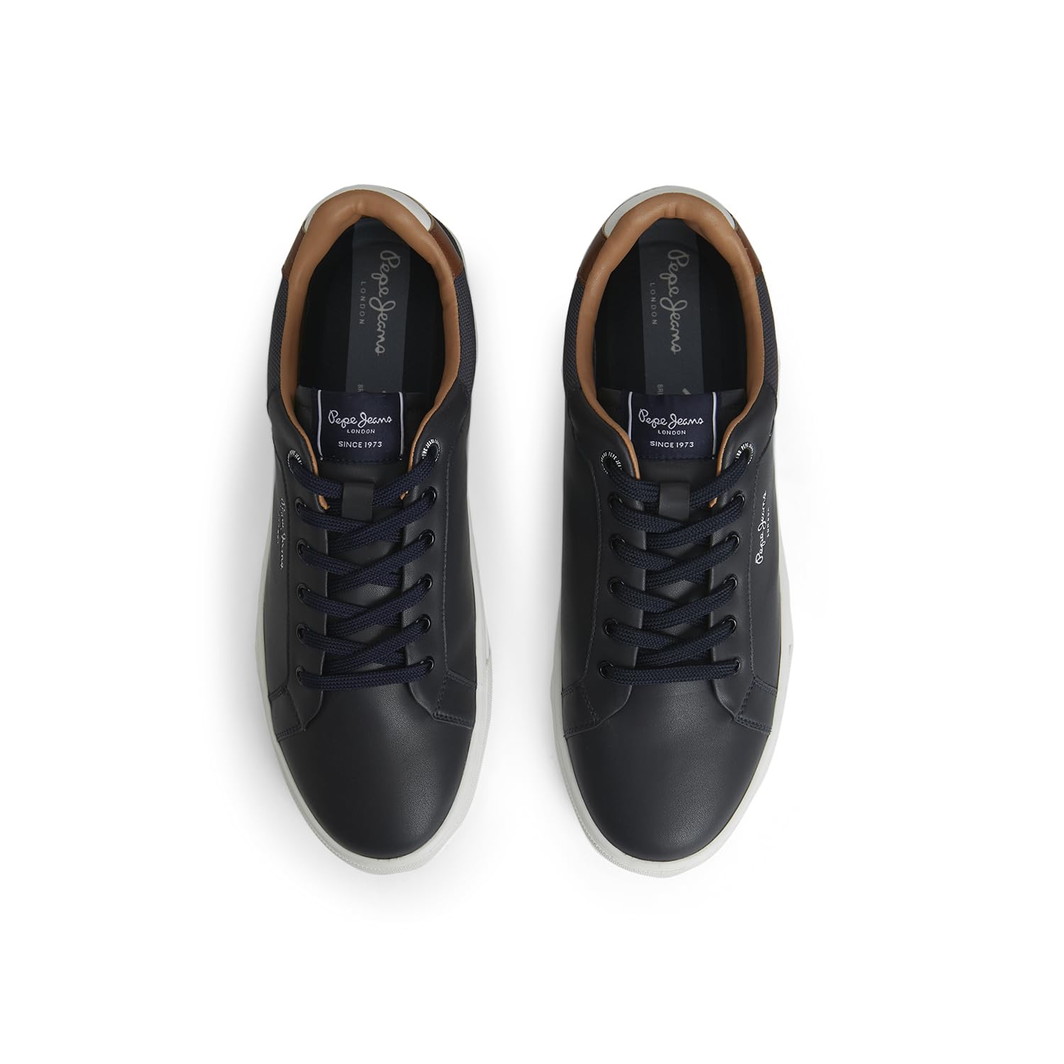 Pepe Jeans MenS Kenton Court Navy Cupsole Sneakers, 9