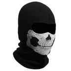 Nuoxinus Black Balaclava Ghosts Skull Full Face Mask for Cosplay Party Halloween Outdoor Motorcycle Bike Cycling Skateboard Hiki