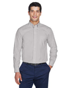 Mens crown Woven collectionSolid Broadcloth - WHITE - 5XL(D0102H76Z8T)