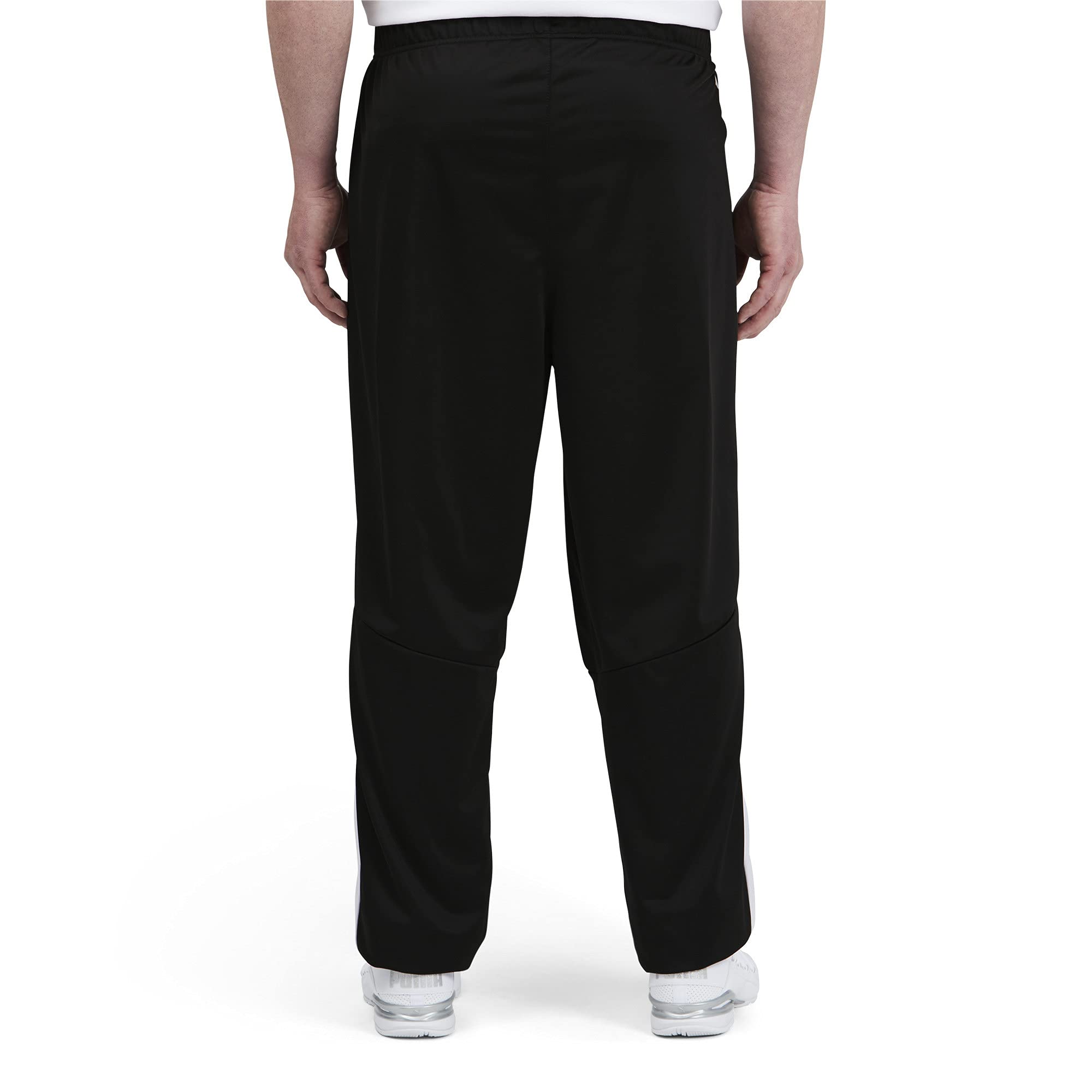 PUMA Mens Contrast 2.0 Sweatpants, Black/White, Small US