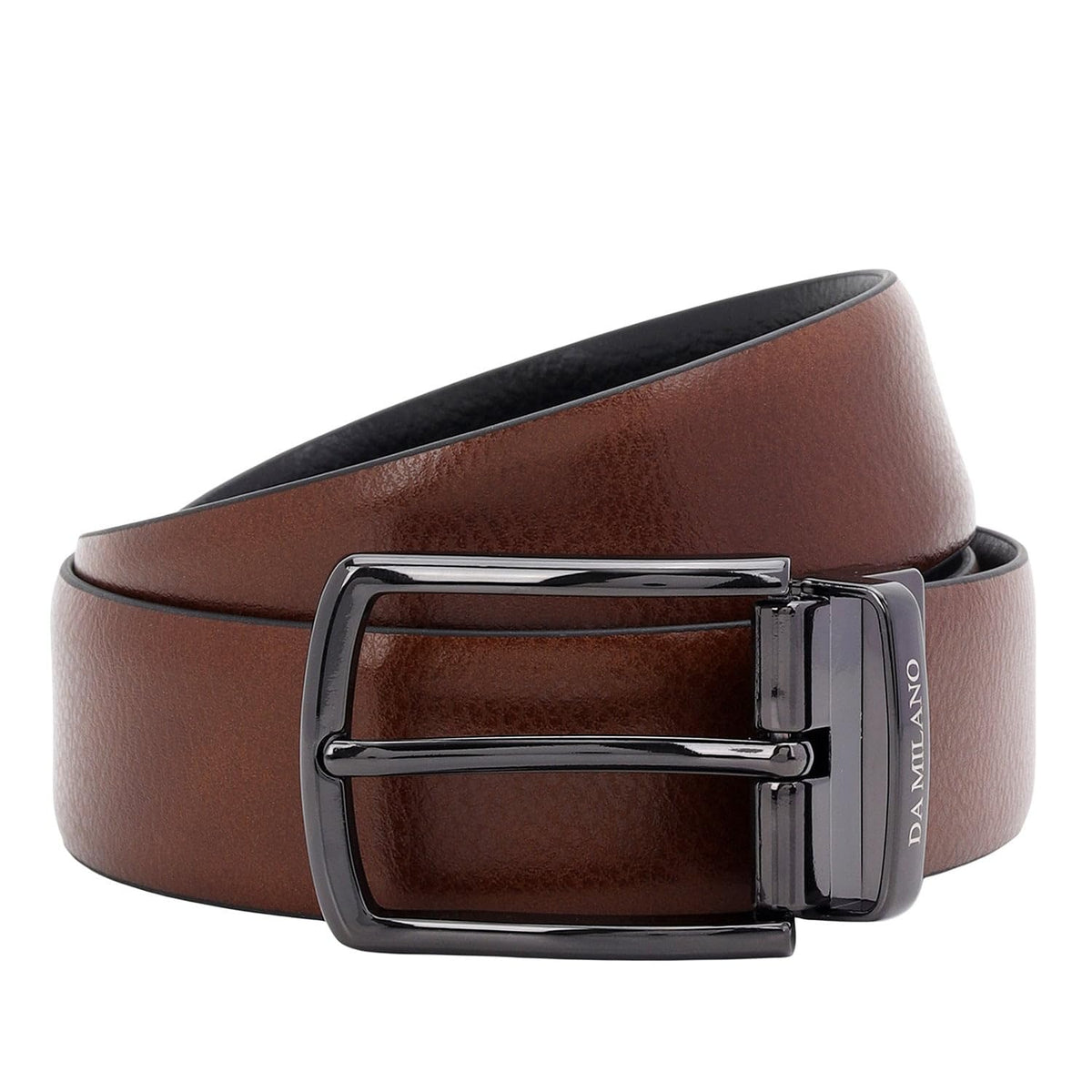 Da Milano Reversible Leather Belt For Men  Black & Brown (Size 85 Cm) (3233D35ROl) 36