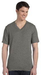 Unisex Triblend V-Neck T-Shirt - BLUE TRIBLEND - S(D0102H7WXM6)