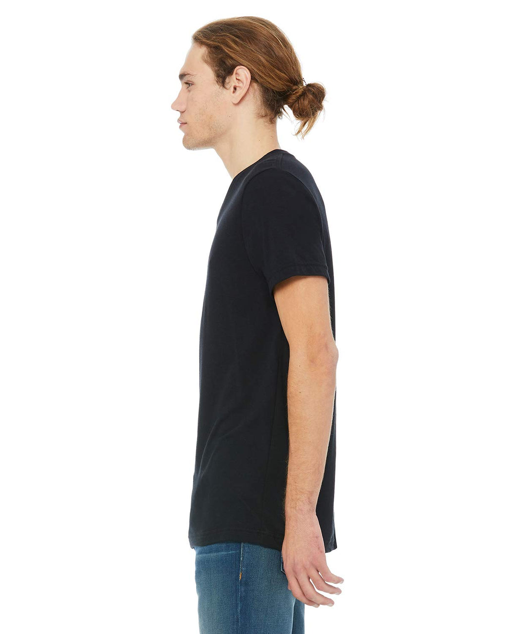 Unisex Triblend V-Neck T-Shirt - BLUE TRIBLEND - S(D0102H7W7EX)
